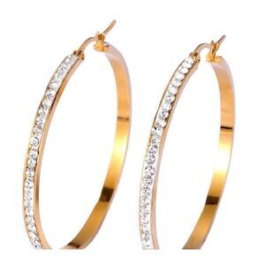 Fashion Hoop Gold plated Earrings